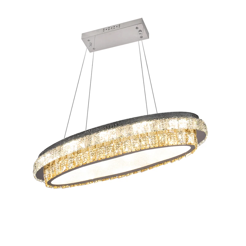 Large  Crystal Lighting Fixtures rectangle led crystal pendant light acrylic led ceiling lights