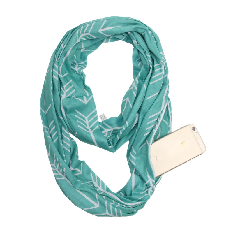
Infinity Loop Fashion Scarf with hidden pocket 