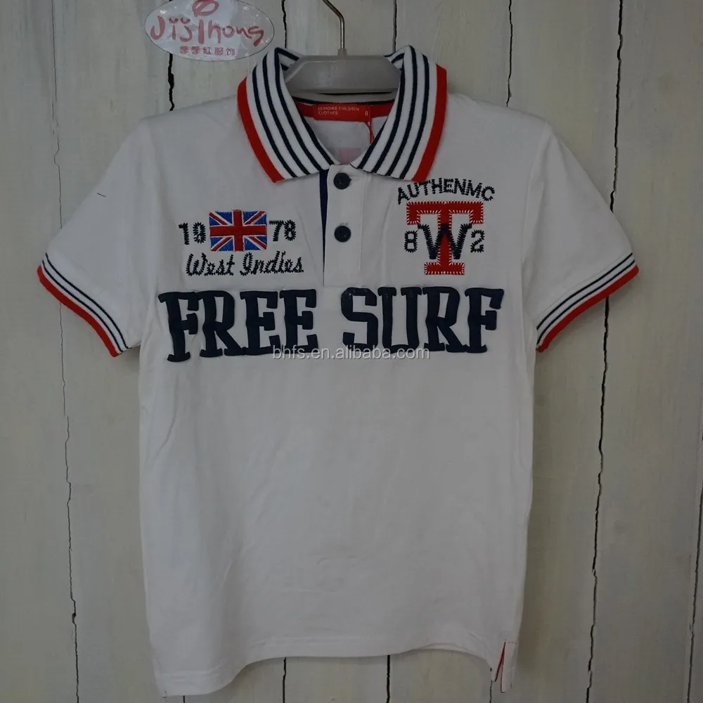 Italian style Lycra Jersey boys polo shirt alibaba china