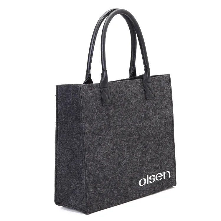 Promotional wholesale with great price felt tote bag