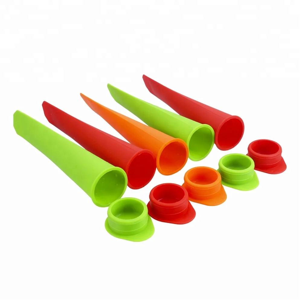 BPA free Ice Pop Machine Silicone Ice Lolly Moulds, Silicone Push Up Ice Popsicle Mold
