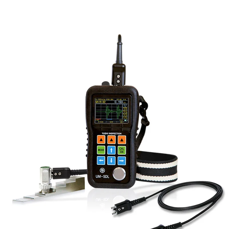 YUSHI UM5DL Цифровой Ультразвуковой Толщиномер Метр Тестер Тестер Металла с Коррозии Зонд