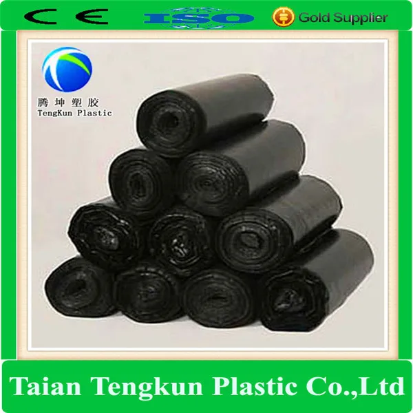 Heavy Duty HDPE LDPE Refuse Trash Waste Plastic Bin Liner biodegradable rubbish bag