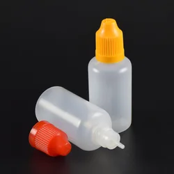 free sample 10ml soft squeeze plastic nozzle bottle long thin tip 20ml pe fluid dropper bottle 30ml