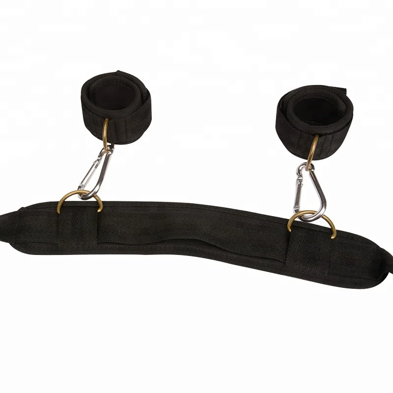 Neck Handcuffs Ankle Cuff Straps Leg Open Bed Bondage Adult Games BDSM Bondage Restraints Fetish Kit For Women Couple