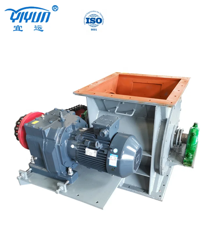 
Dust resistant square flange motorized rotary valve airlock for cement industry / low price rotary airlock valve 