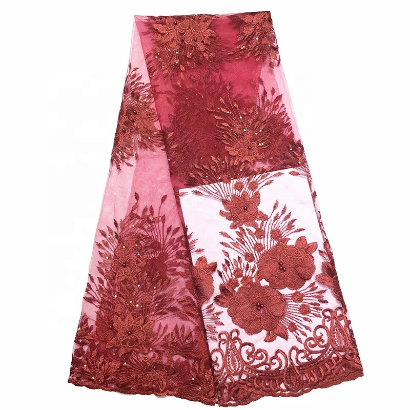 ghana bestway mesh african embroidered royal blue lace fabric