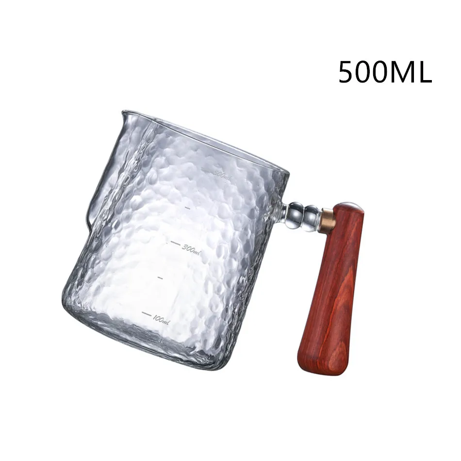 Wholesale High Borosilicate Heat-Resistant Glass Coffee Tea Pot Sets Frothing milk jug