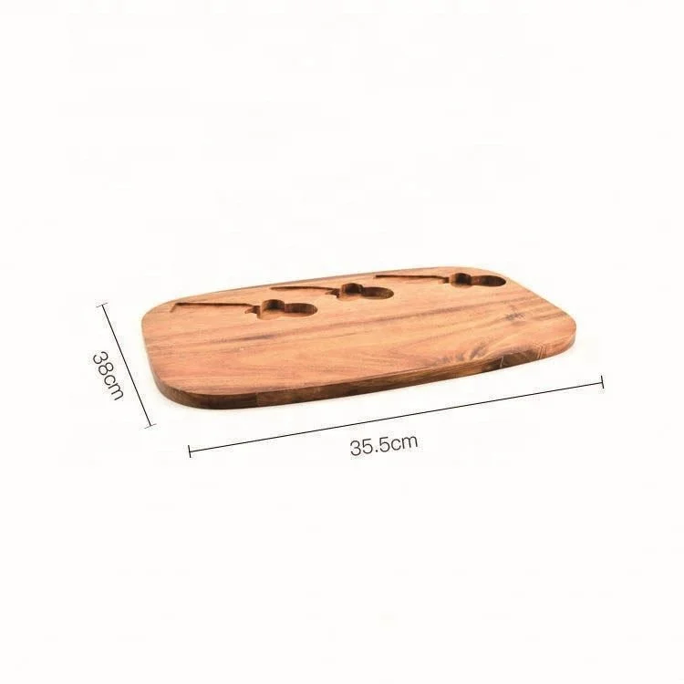 
2020 New Arrival Products Long Wooden Cheese Board Wholesale,Steak Cutting Board With Knife Set 