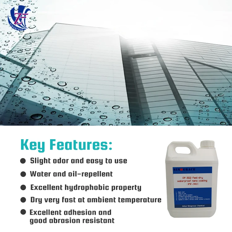 
(PF-302) Building Fast-dry waterproof nano coating for concrete 