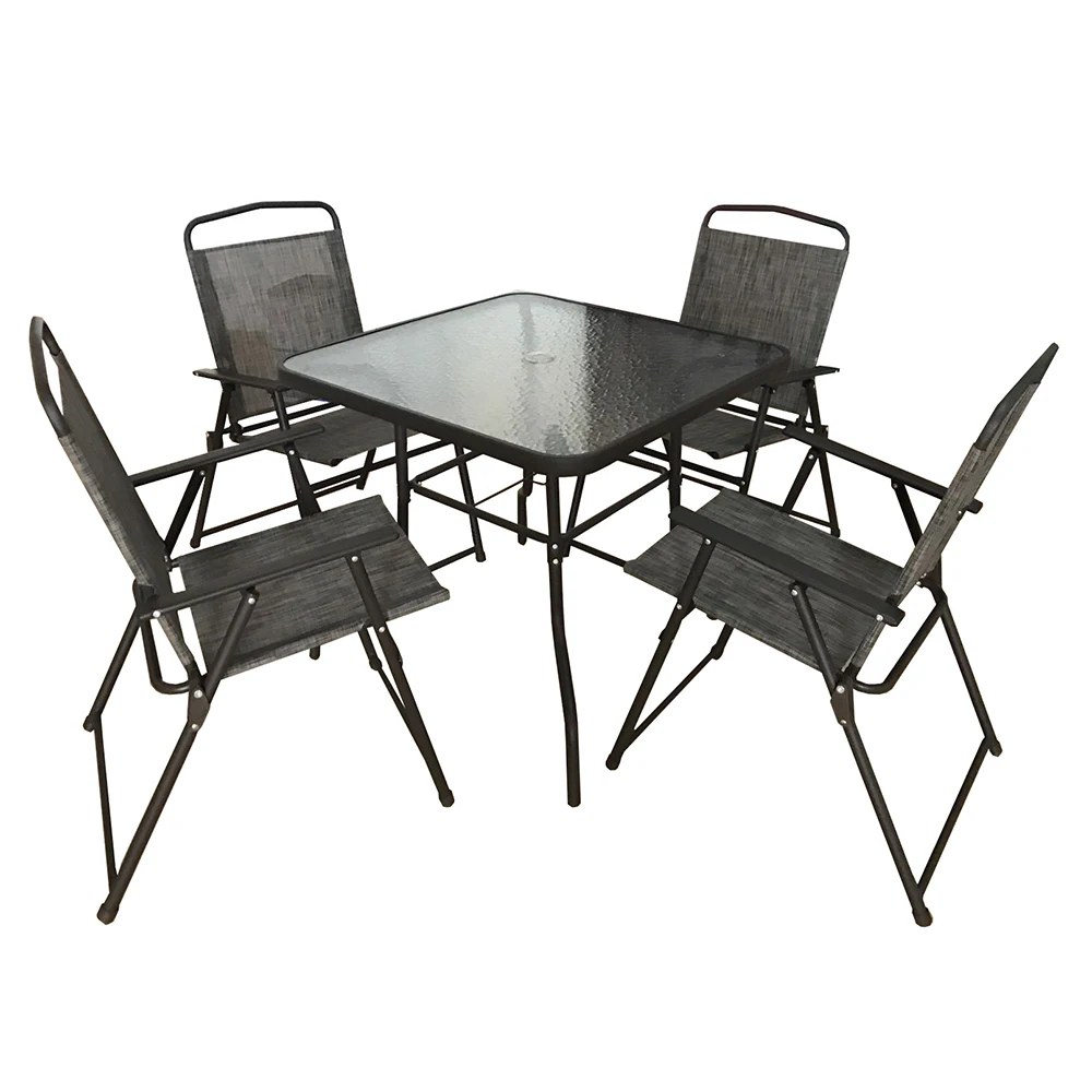 American Home Relax Outdoor Modern Metal Folding Patio Terrace Mesh Garden Chairs for Terrace