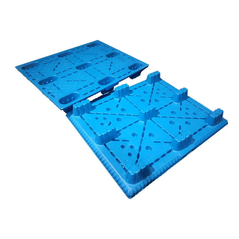 High impact resistance single side use blow mold enlightening plastic pallet