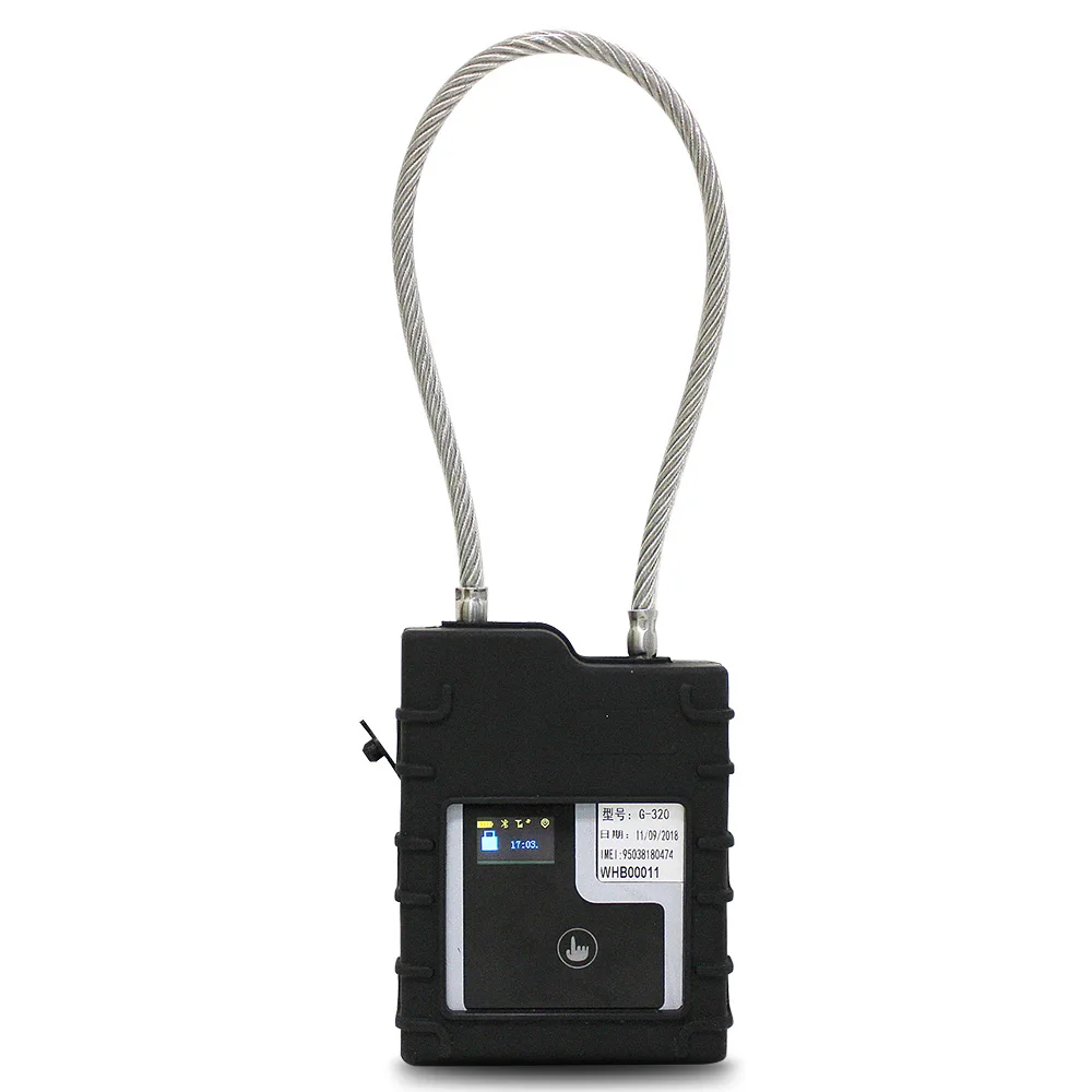 nfc trailer door e seal gps tracker hhd container lock smart security rfid gprs BT padlock with magnet