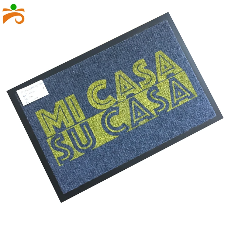 Смешной добро пожаловать вход в дверь полоса шаблон с печатным логотипом 100% полиэфировый коврик перед дверью