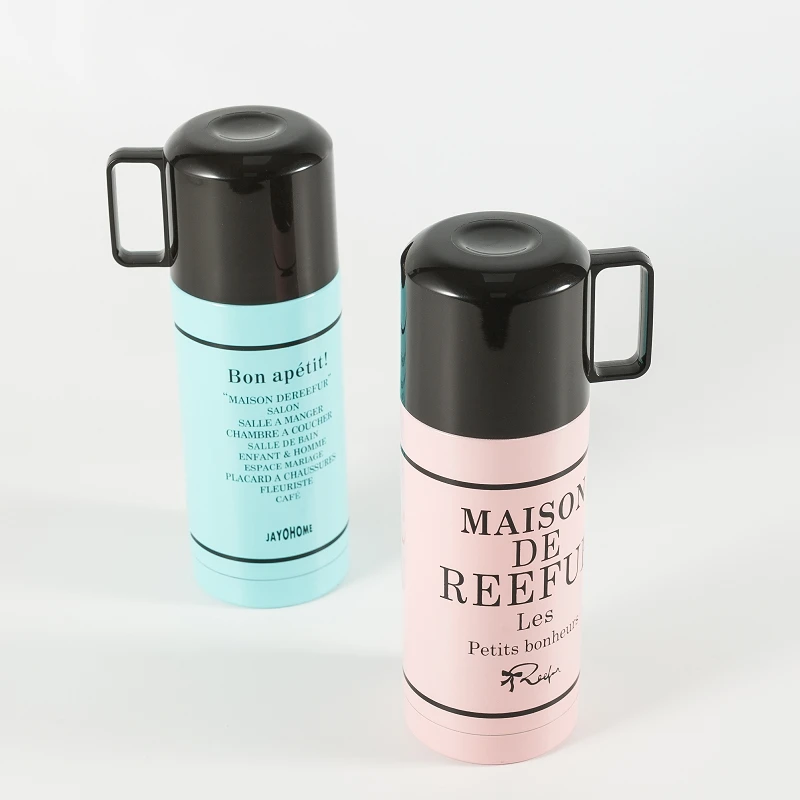 Portable double wall thermos glass refill vacuum flask manufacturer