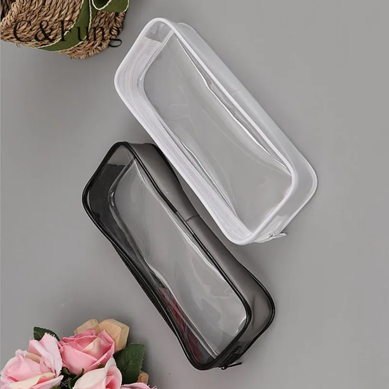 Fashion School Kids Stationery PVC Pencil Case with Zipper Pencil Box