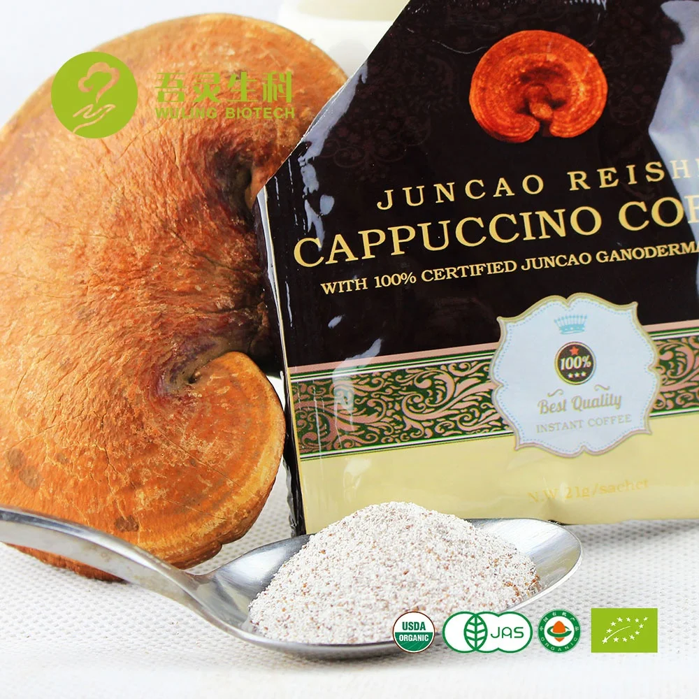 
Оригинальная диетическая добавка по индивидуальному заказу, Экстракт Рейши, кофе с мгновенным капучино с частной этикеткой 