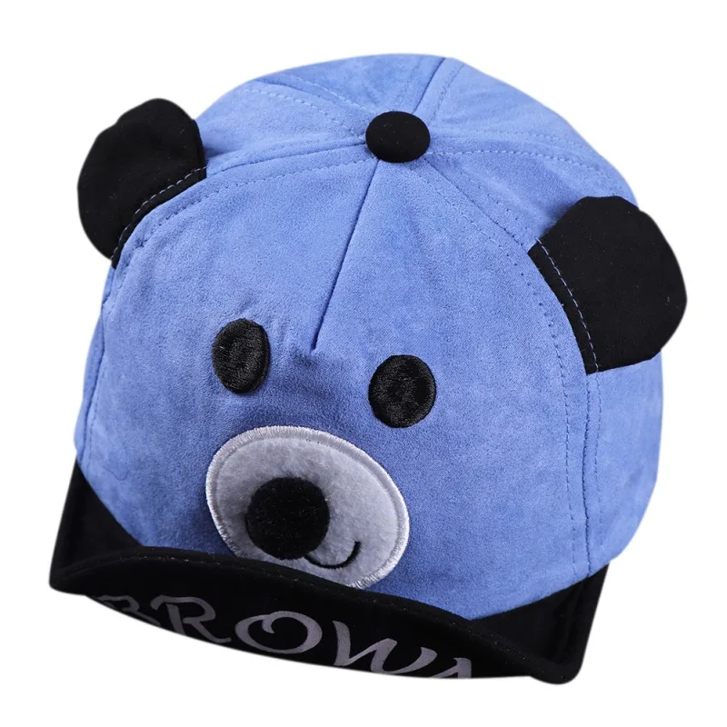 
New Cartoon Bear Children Hat Spring Summer Baby Adjustable Baseball Hat Cotton Newbron Hat Soft Sunhat Baby Accessories 