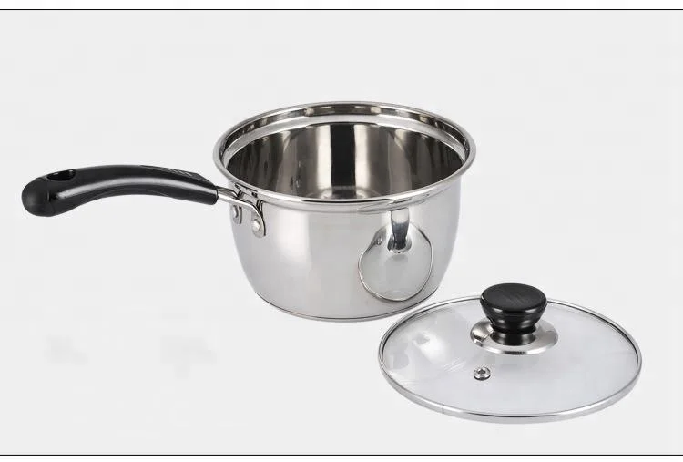 Factory wholesale stainless steel milk boiling pot hot pot with lid