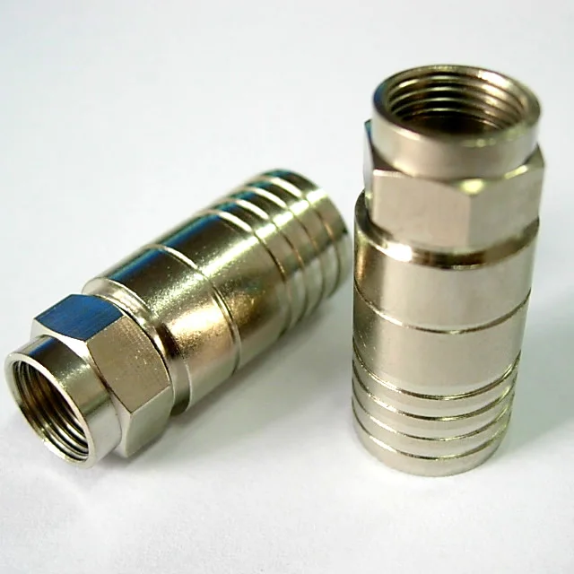 Waterproof Compression f plug rg 6 coaxial cable connector