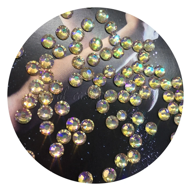 Super shiny bulk sale strass stone heaven light 3D DIY accessories ss6 foil back no hotfix crystal nail art rhinestone