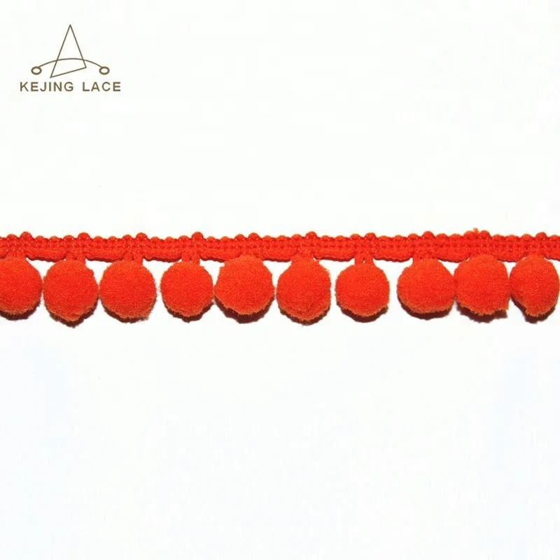 2cm pom pom sewing trim for curtain