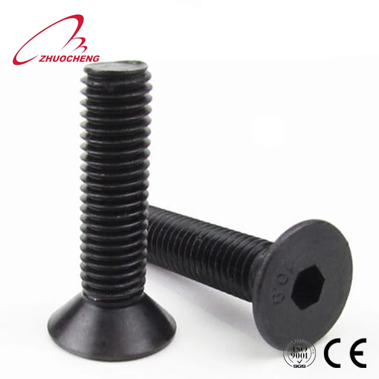 Alloy steel din 7991 grade 10.9 countersunk socket head cap screw