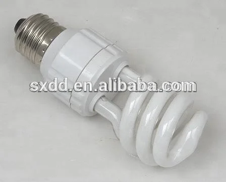 China cheap price 6500K half spiral energy saving lamp 15W 20W E27 B22