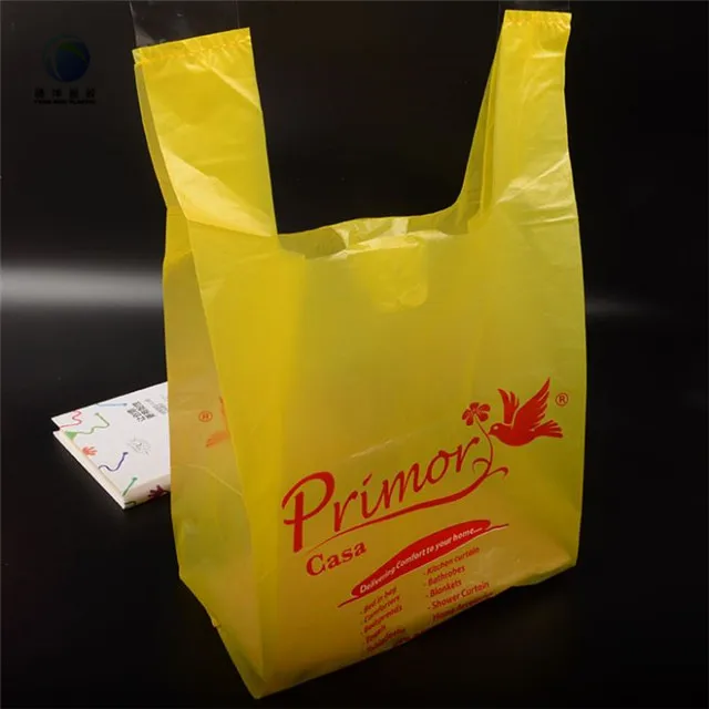 Corn Starch Biodegradable Vest Polythene Shopping Bags