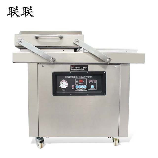
automatic double chamber textile vacuum packing machine 
