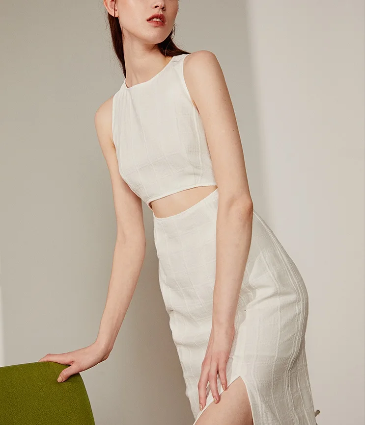 Lady New 2019 Dress Cross Back Bandage Clothes Fashion Dress