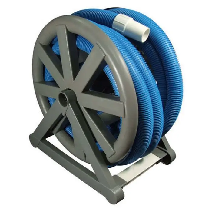 1-1/2 Inch Heavy Duty Extruded PE Swimming Pool Vacuum Hoses 9M (30ft) Blue Inground Pool Cleaning Blue Two Cuffs Flexible