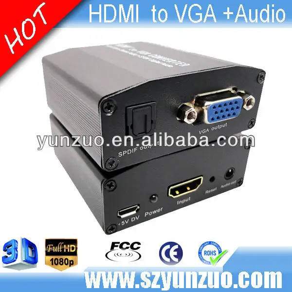 высокого разрешения мини hdmi для vga конвертер 1080p