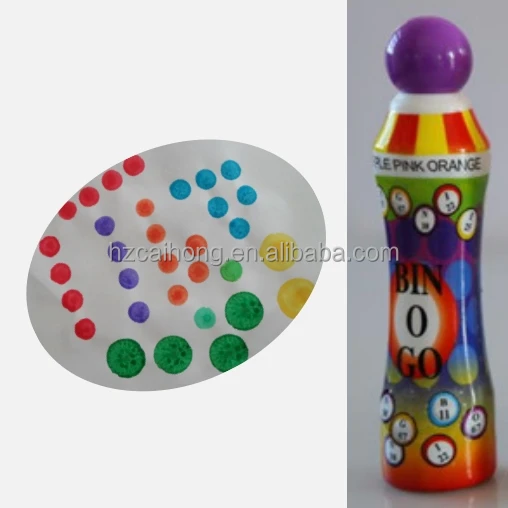 GOOD QUALITY Wholesale BINGO DAUBERS Dabbers 10mm Tip Dot Marker Pen CH-2809 D26*l137mm EN71 &ASTM 10/13 Mm Rainbow CN;ZHE 40ml