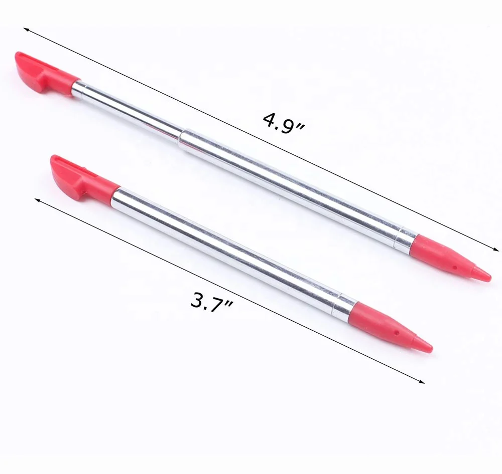 Adjustable Retractable Metal Stylus Touch Screen Pen For 3DS LL XL 3DSLL 3DSXL Console High Quality FAST SHIP
