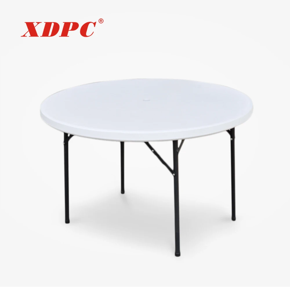 6 8 seat plastic round folding banquet garden dining table for wedding events