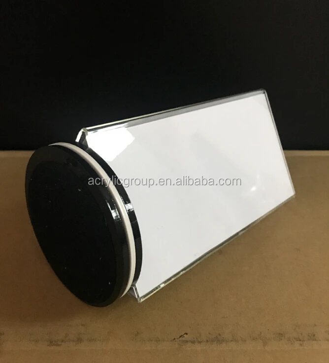 2018 Shenzhen Factory Acrylic Restaurant Table Card Holder Rotating Triangle Menu Display Holder