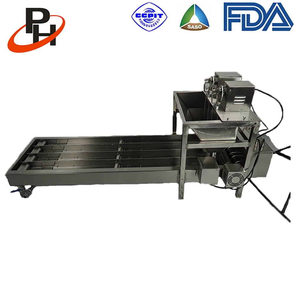 
Commercial gas four lines baked yeast cake donut ball making machine 