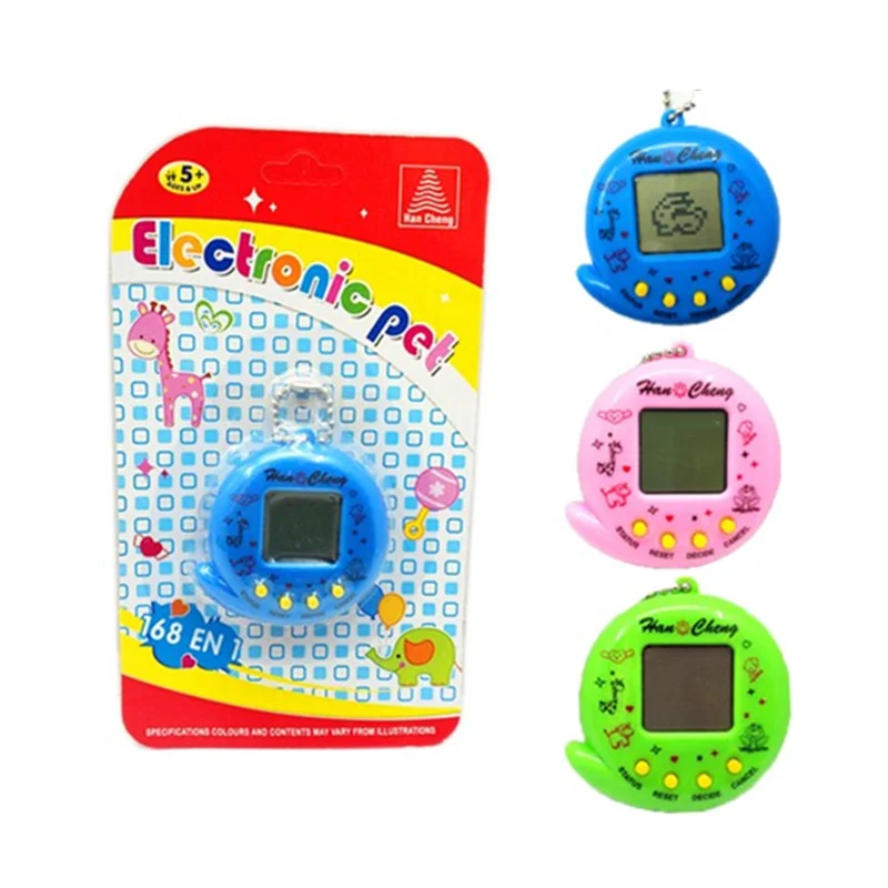 Коробка ПЭТ игры машина с цепочкой Multi цвет Tamagotchi игры игрушки OEM подарок