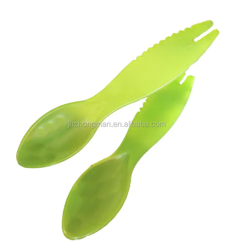 Multi-function custom logo cheap environment-friendly plastic kiwi fruit spoon