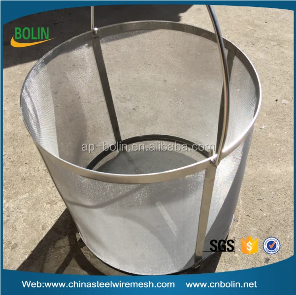 In stock 300 micron stainless steel homebrew hop basket strainer