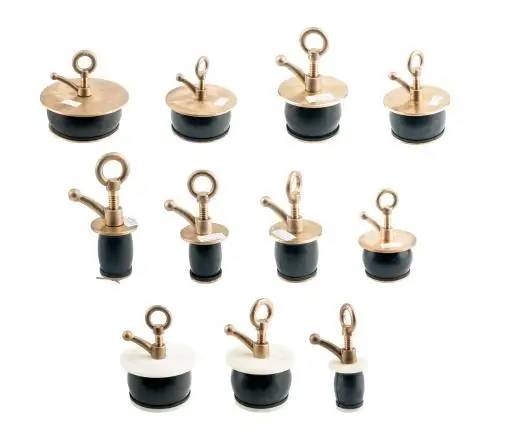 High quality Marine hardware stainless steel scupper drain plug with Custom brass