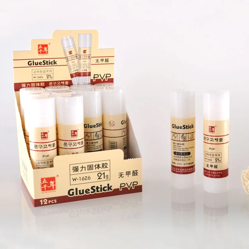 Wuqiannian new arrival Strong adhesive 21G solid glue sticks PVP