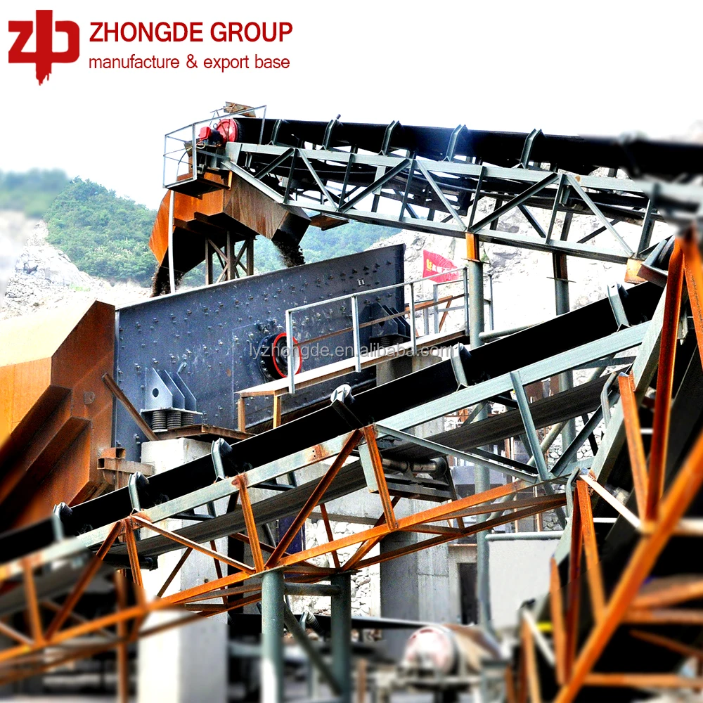 Zhongde low price high capacity rock crusher production line/Complete silica sand crushing production line