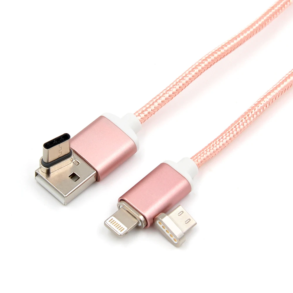 Magnetic Charger Usb Cable micro Usb Type C Charging Cable 3 In 1 Charging Cable For Iphone Android Phone