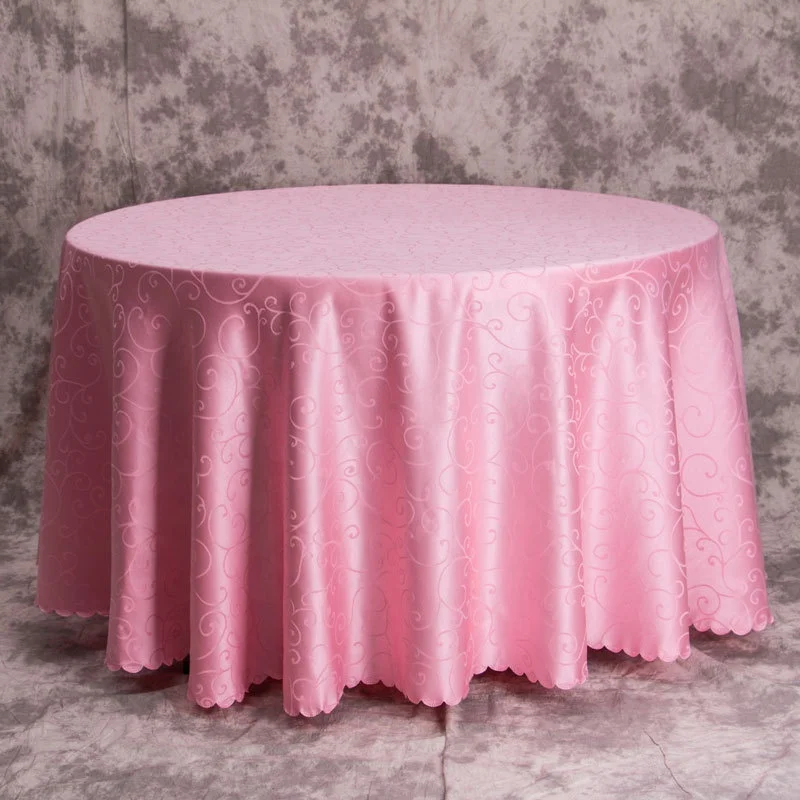 Disposable round table cloth for wedding hotel dinning banquet party