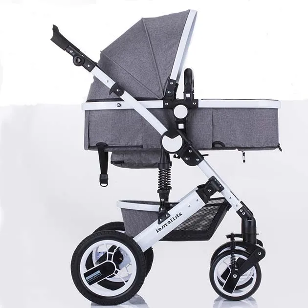 2018 hot sale Alibab online hot sale baby car seat carriage 3 in 1 multi-functional baby stroller with Baby carry basket