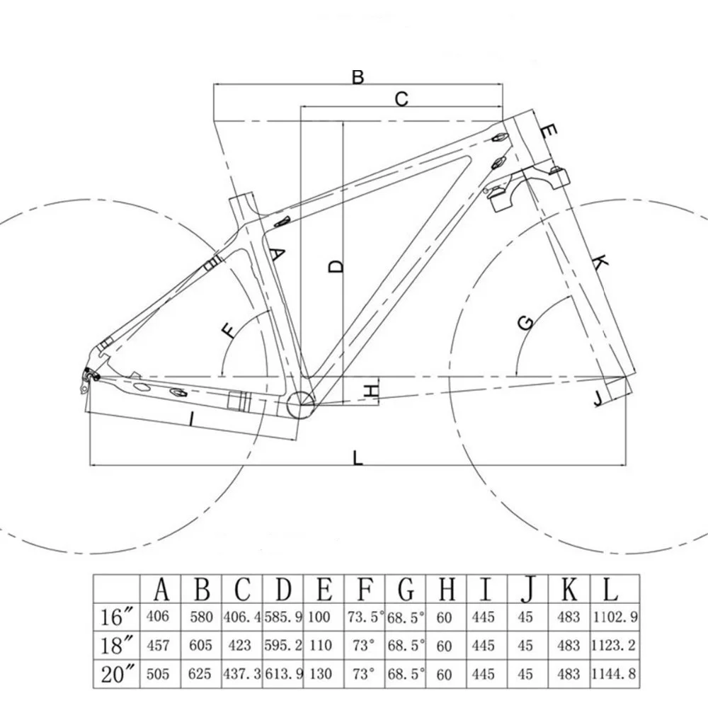 
Toray T700 Carbon Bicycle Frame Max.Tire 4.7