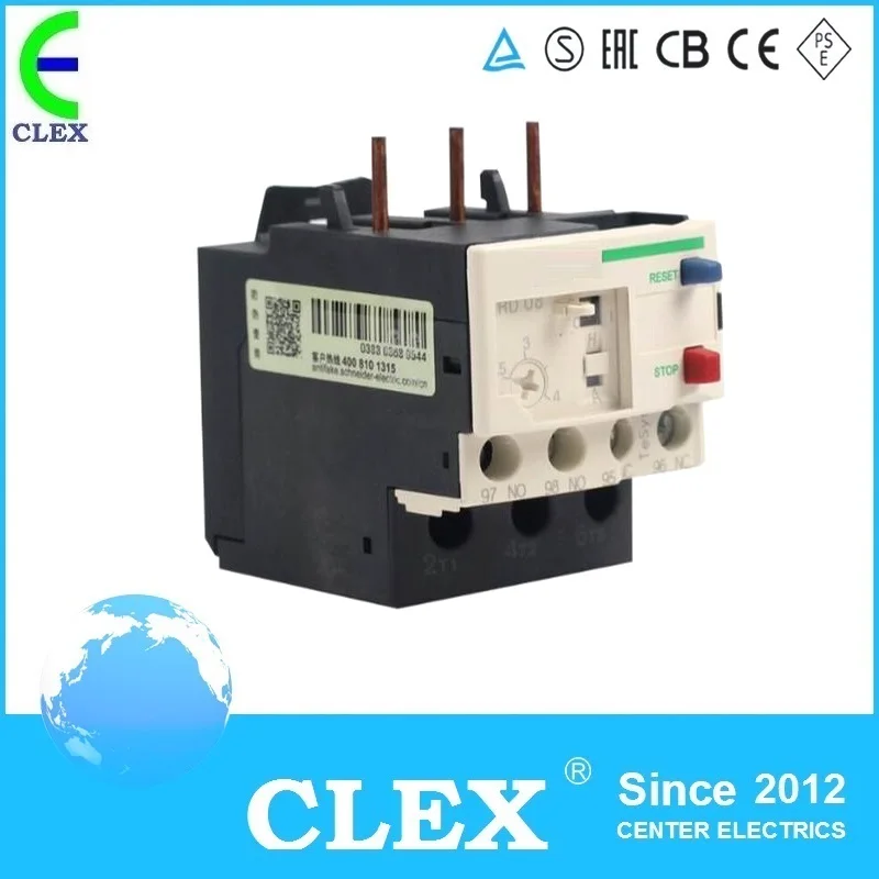JR28N-25(LRD-13) Thermal overload relay 5.5~8A for LC1 Contactor D09~D38