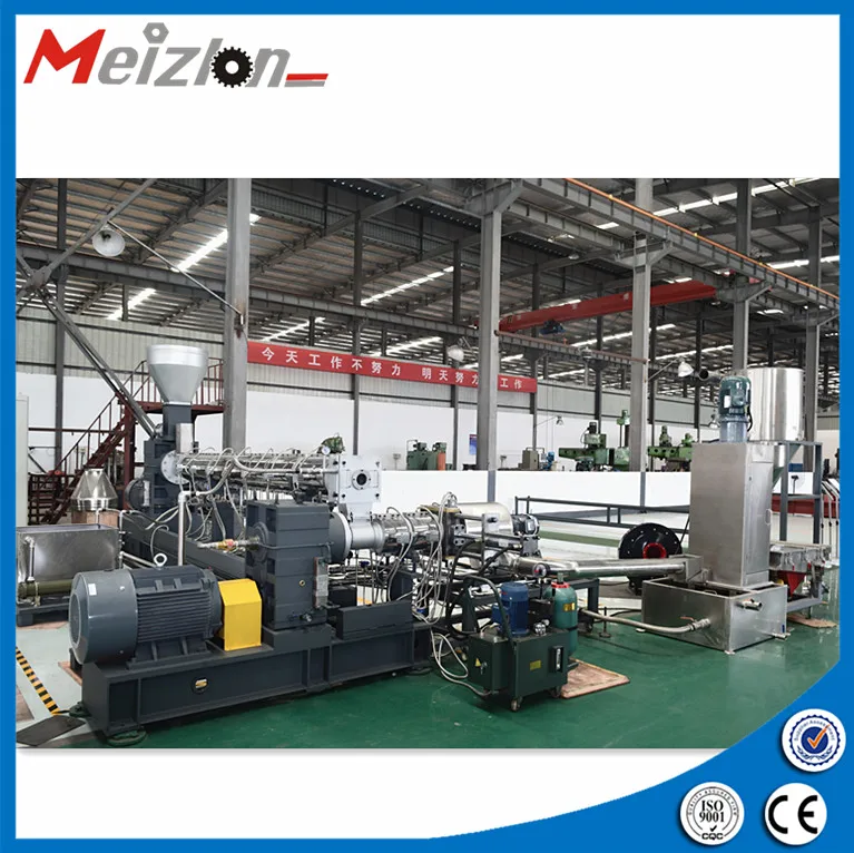 Recycling waste plastic bottles and bags single screw extruder plastic granules making machine from factory